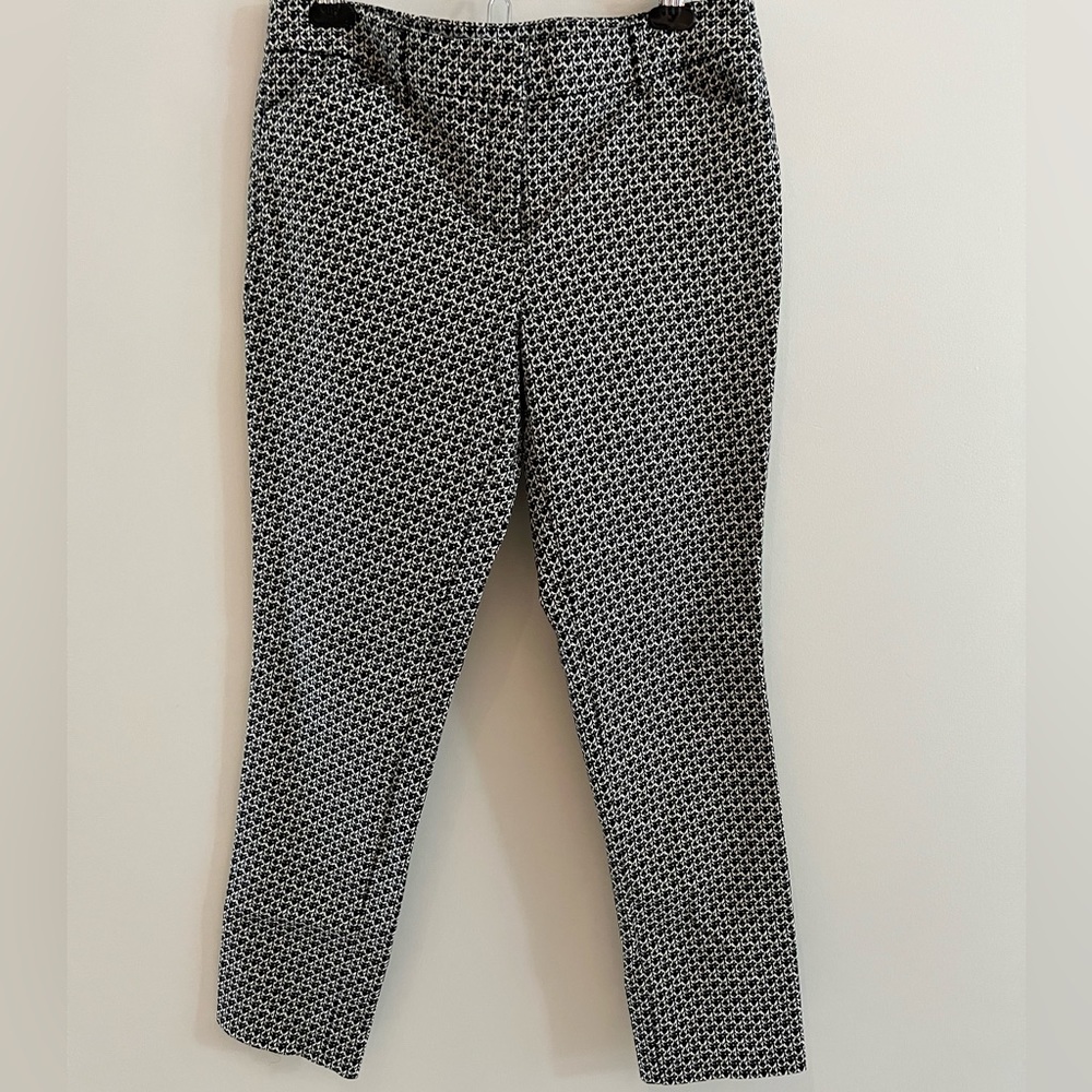 Kenar patterned dress pants, black & white